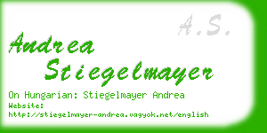 andrea stiegelmayer business card